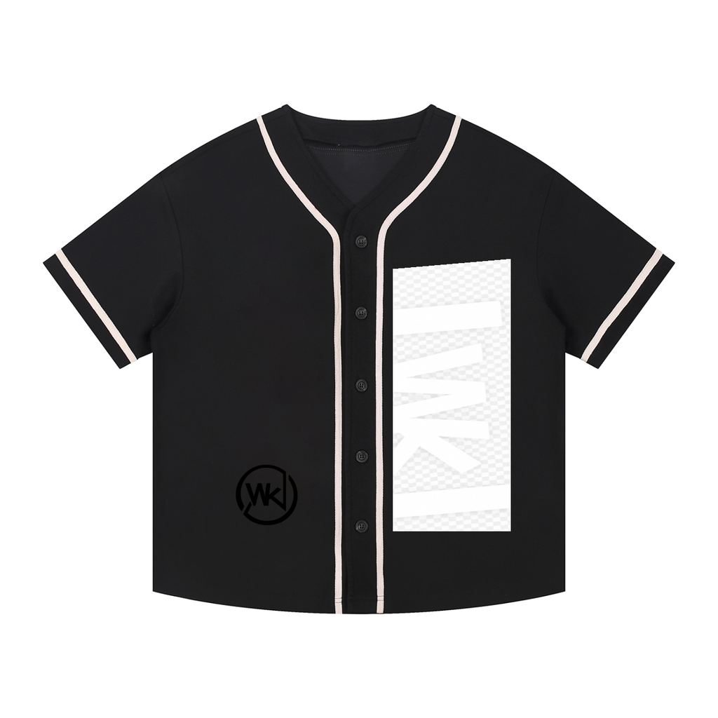 Contrast Piped Button-Up Jersey