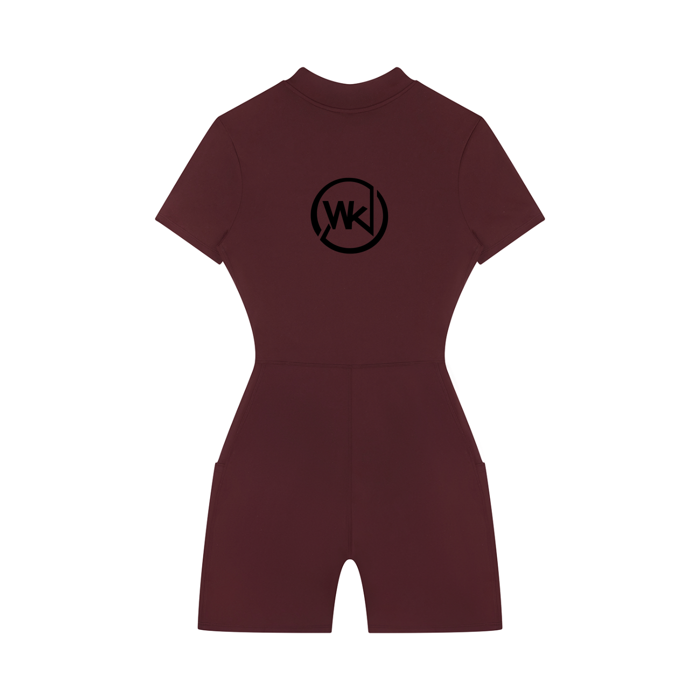 Women's Quarter-Zip Short Sleeve Romper
