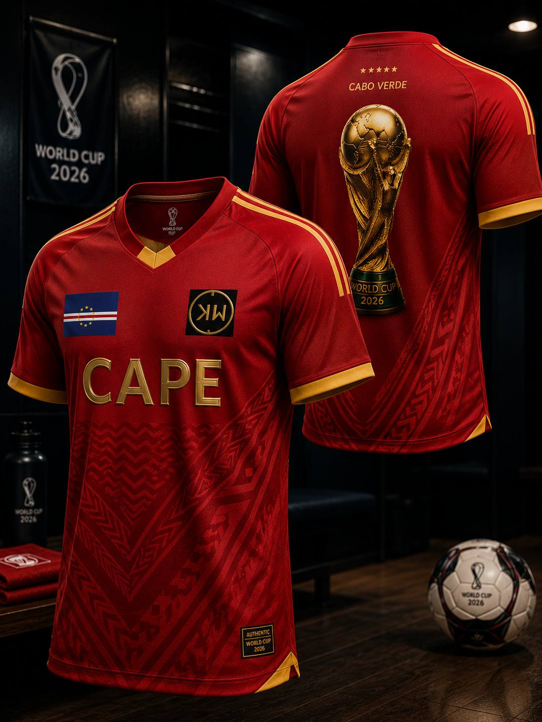 Cabo Verde Royal Crimson Jersey
