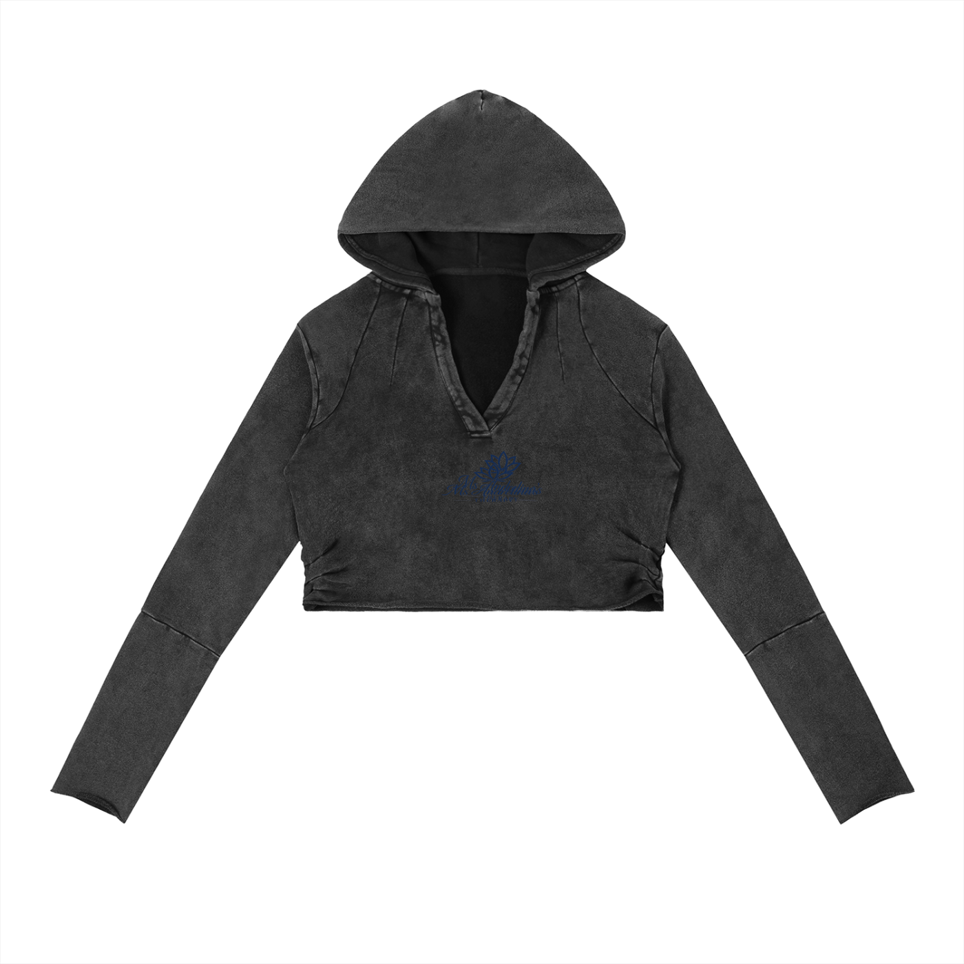 Vintage Washed Raw Edge Hoodie