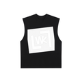 Raw Edge Cotton Tank Top