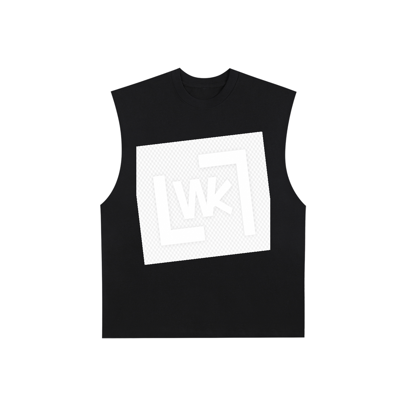 Raw Edge Cotton Tank Top