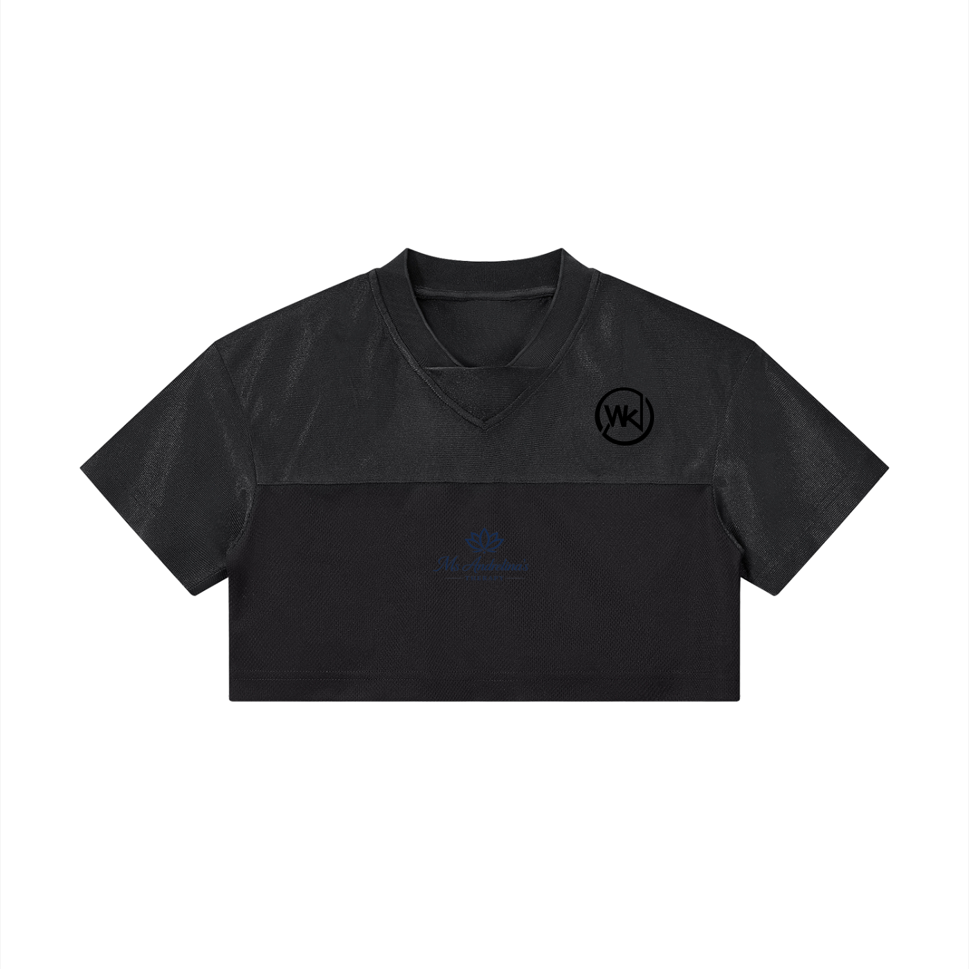 Women’s Cropped Paneled V-Neck Jersey